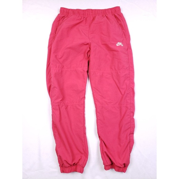 Nike Other - Nike Sb Jogger Pants Men's Medium Pink Windbreaker Lined Active Skateboarding